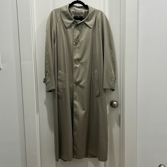 Neiman Marcus Hickey Freeman Collection Trench Coat Sz M - Picture 1 of 9